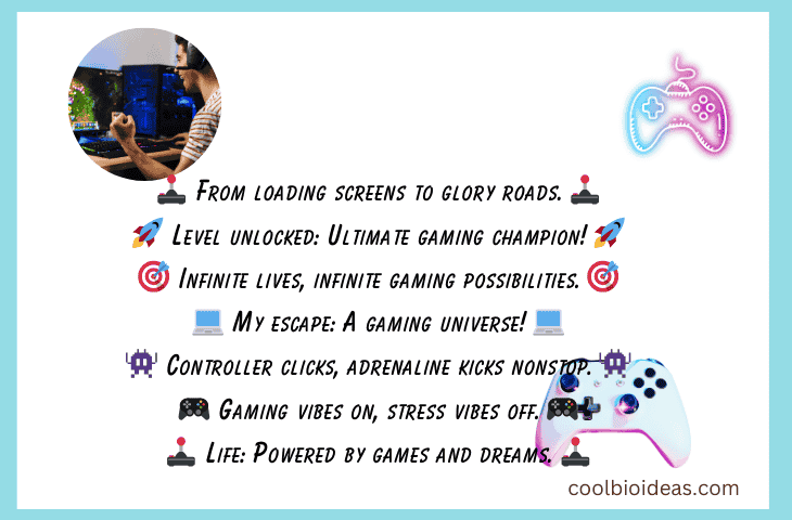 Gaming Bio For Instagram