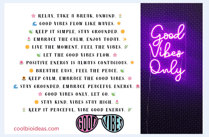 Good Vibes Quotes Short