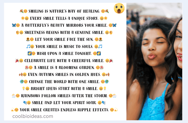 Smile Quotes In English For Instagram Captions